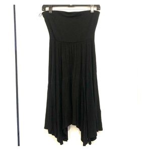 Express black strapless dress